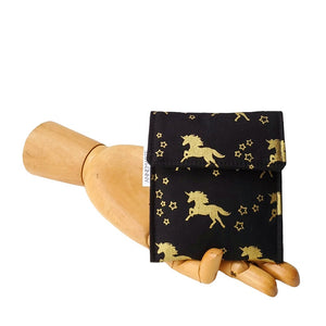 Mini Wallet - Golden Unicorns