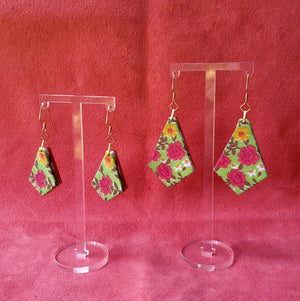 Textile Earrings - Rosy