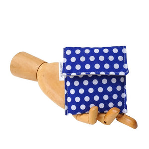 Mini Wallet - Blue Polka Dots