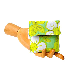 Mini Wallet - Vintage Light Green Floral